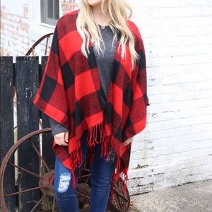 Buffalo Plaid Wrap - Red